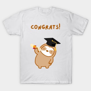 Congrats Graduation Sloth T-Shirt